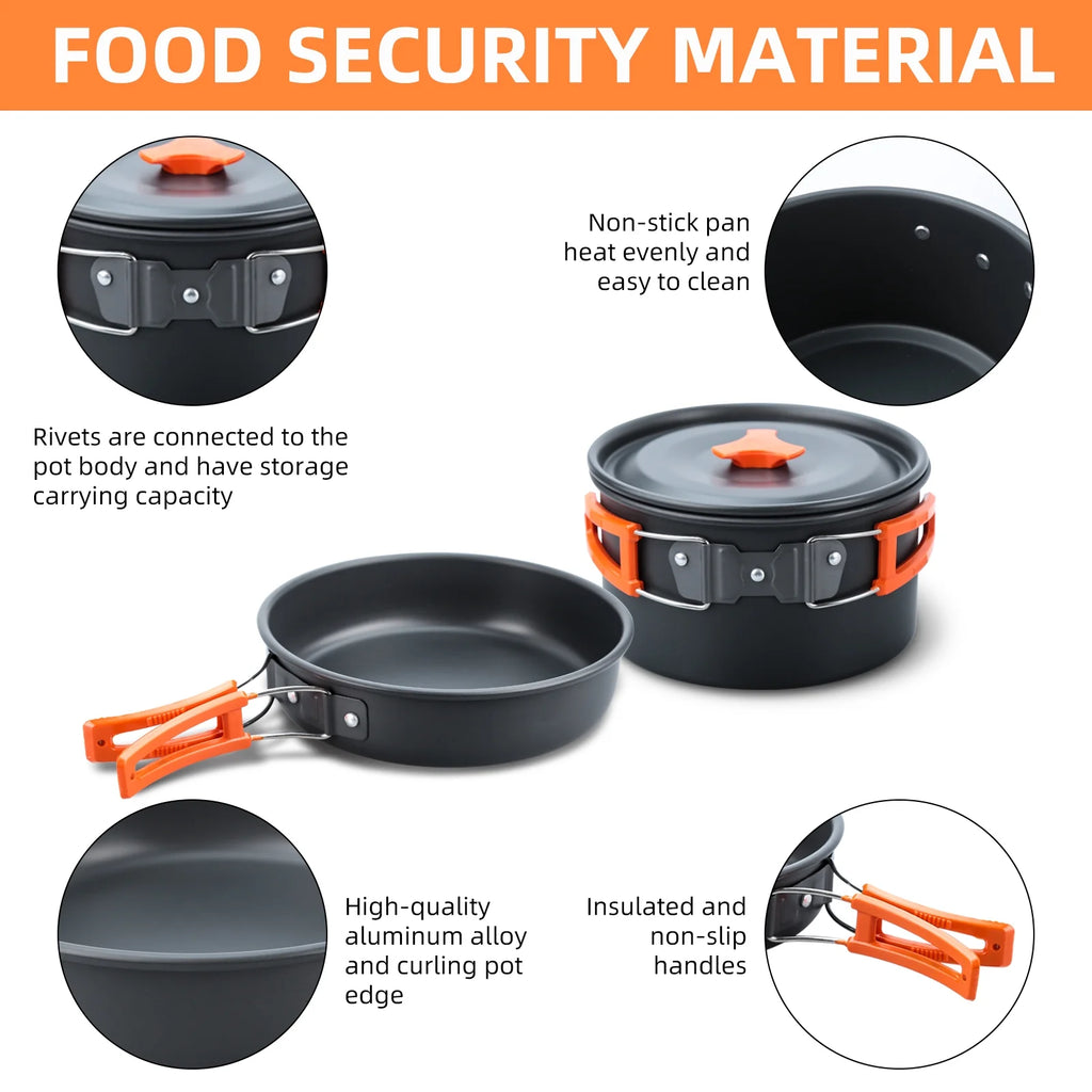 16pcs Camping Cookware Set O49811