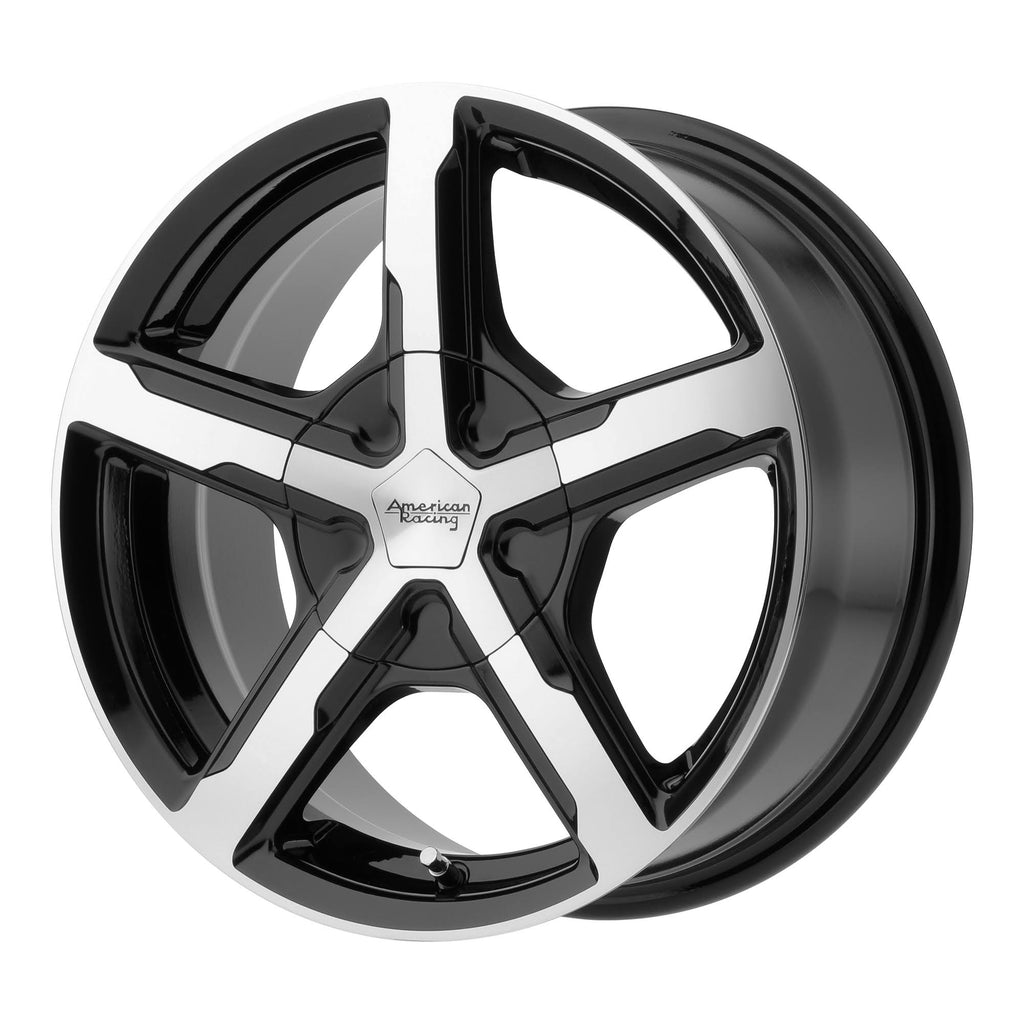 Machined Black 18x8 Wheel V6635