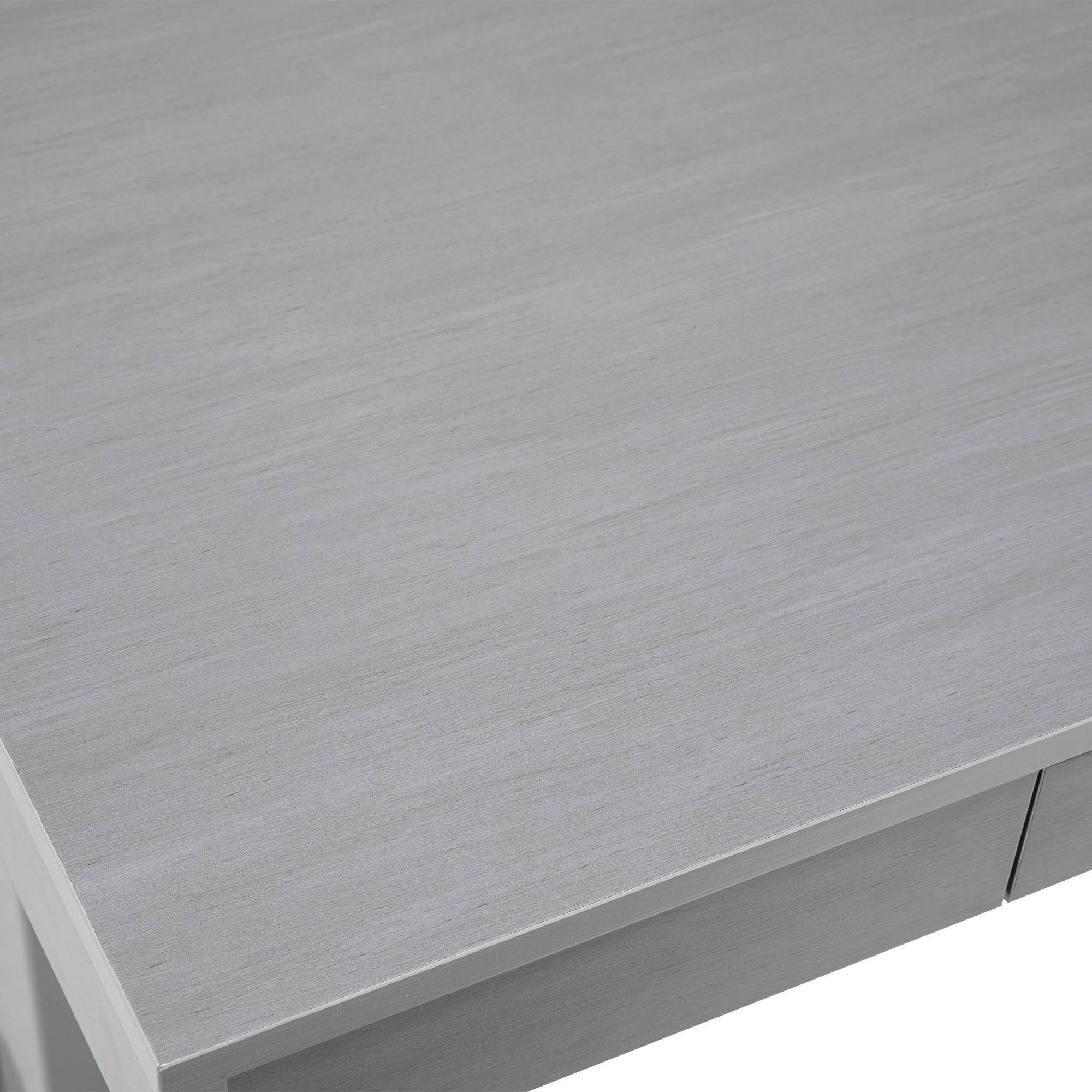 Rectangular Gray Standing Desk with Adjustable Height T8599