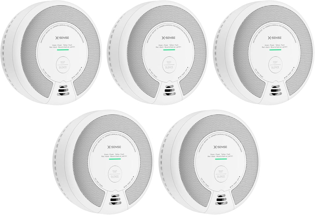 Wireless Interconnected Smoke and Carbon Monoxide Detector, 10-Year Battery, Pack of 3 S13551