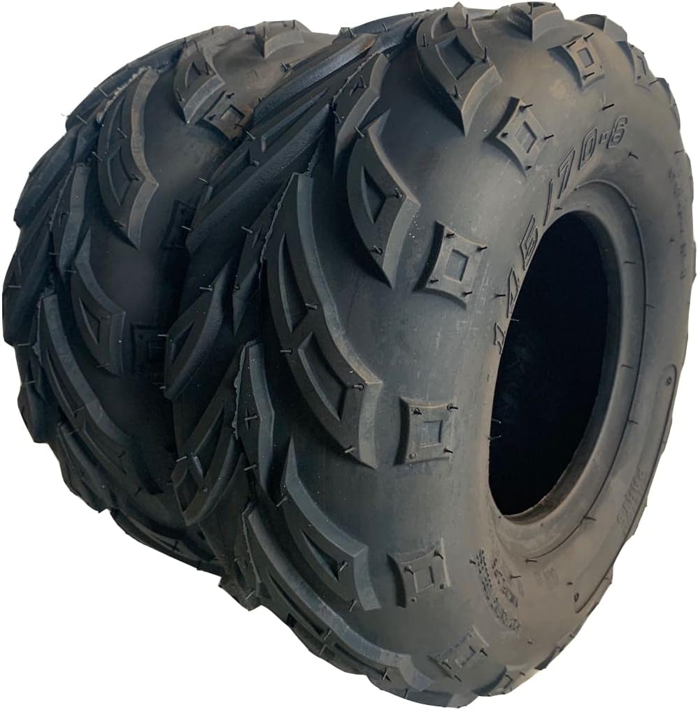 Set of 2 145/70-6 Tubeless ATV Go Kart Tires V720837