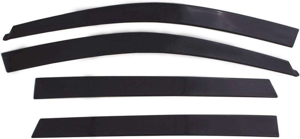 Low Profile Dark Smoke Side Window Deflector, 4-Piece Set I674775