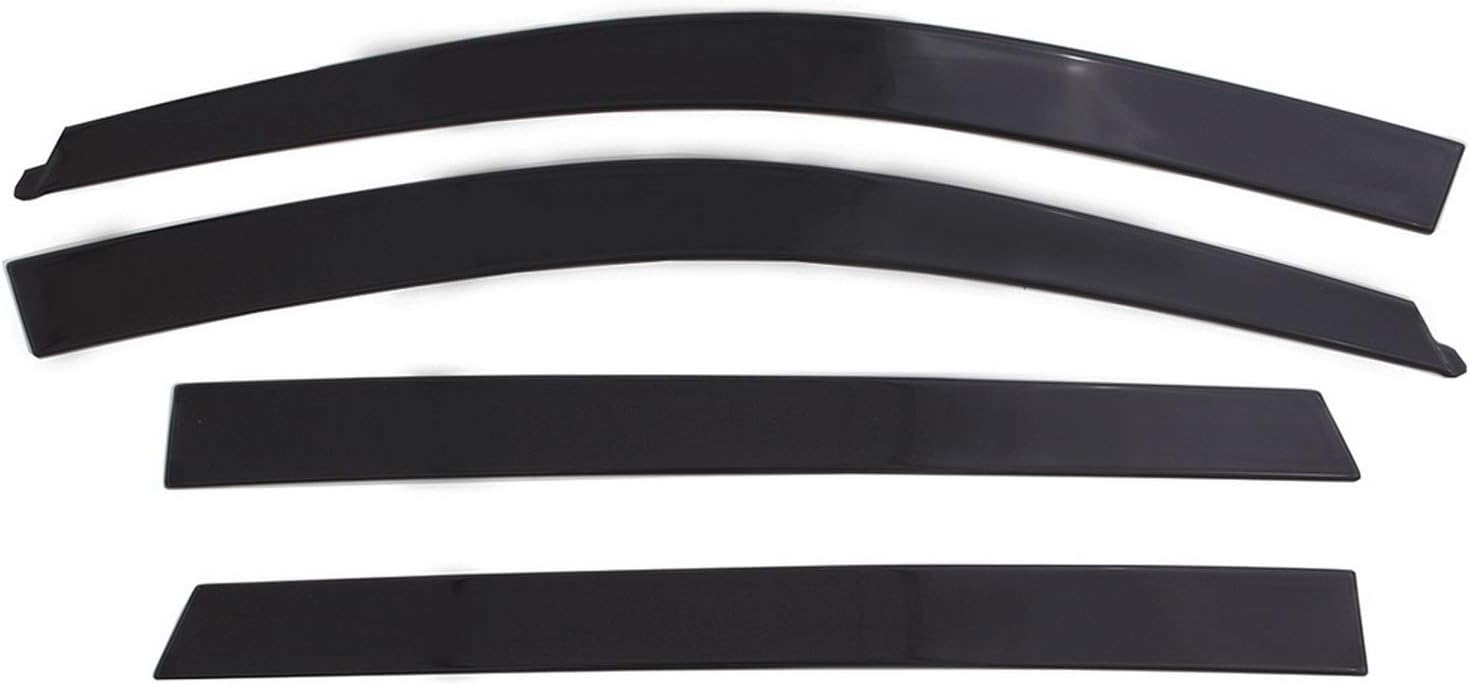Low Profile Dark Smoke Side Window Deflector, 4-Piece Set I674775