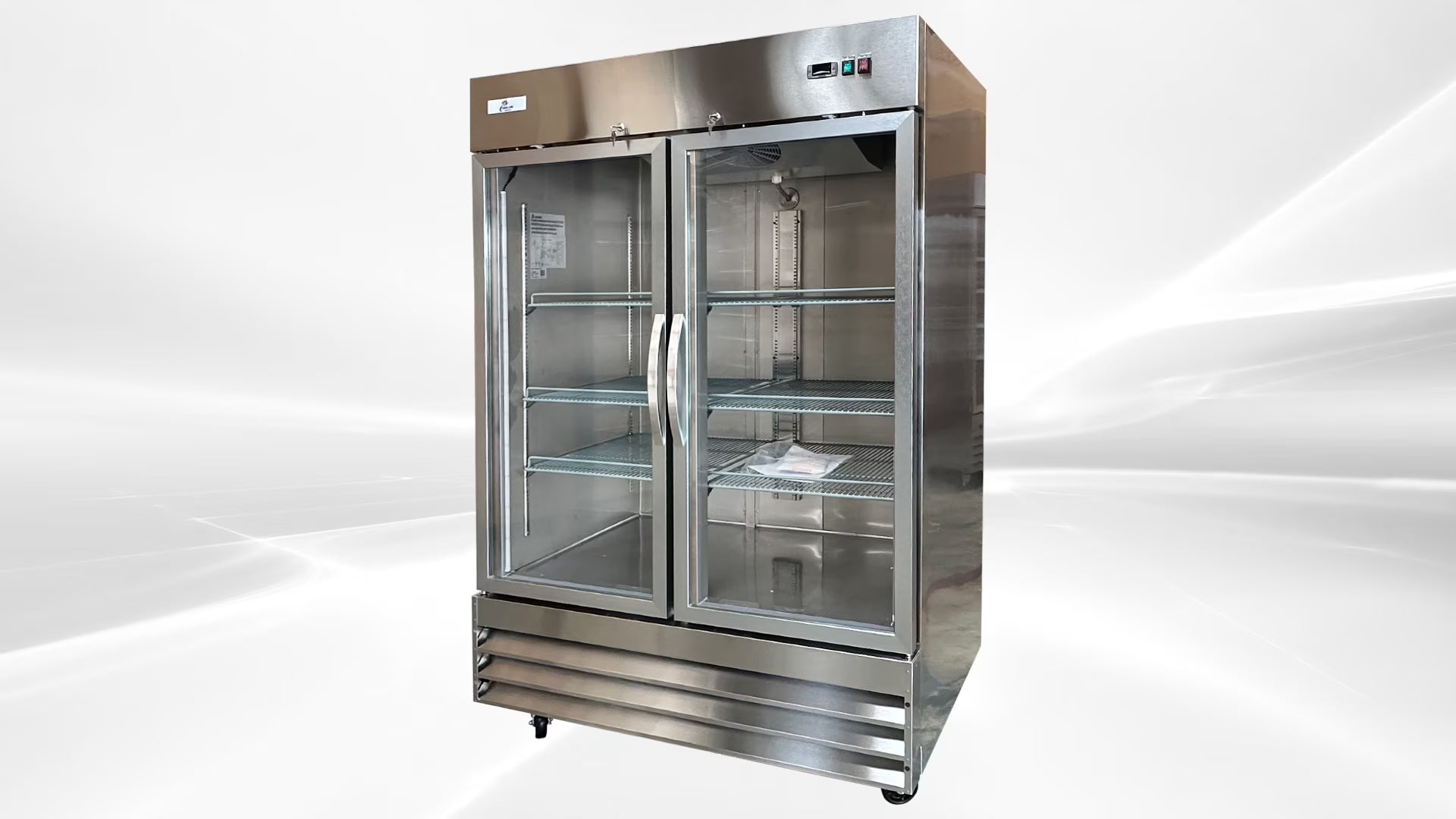 47 Cu.ft Stainless Steel Commercial Dual Glass Door NSF Freezer E29272