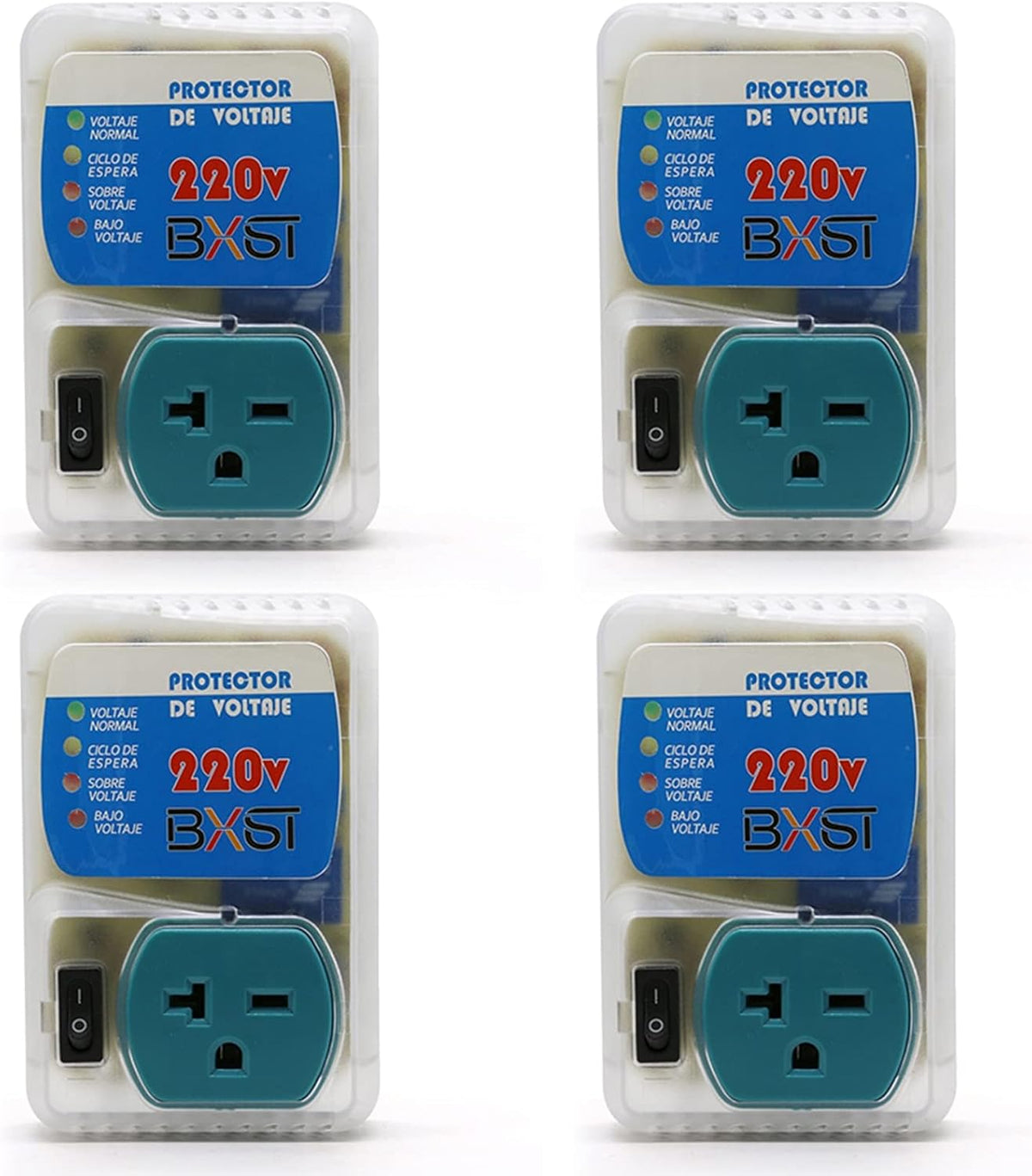 220V 20A 4400W 2 Pack Surge Protector with Indicator Lights W299