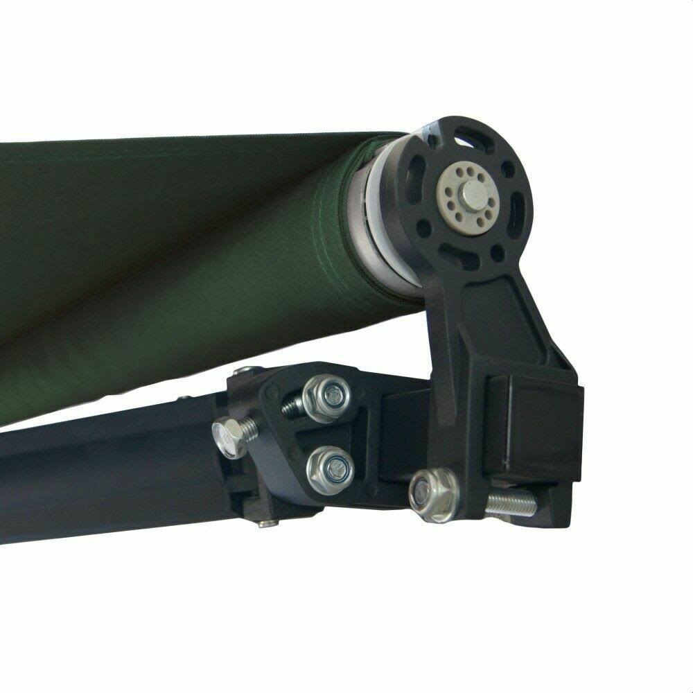 12 x 10 ft. Black Frame Retractable Patio Canopy Awning S669332
