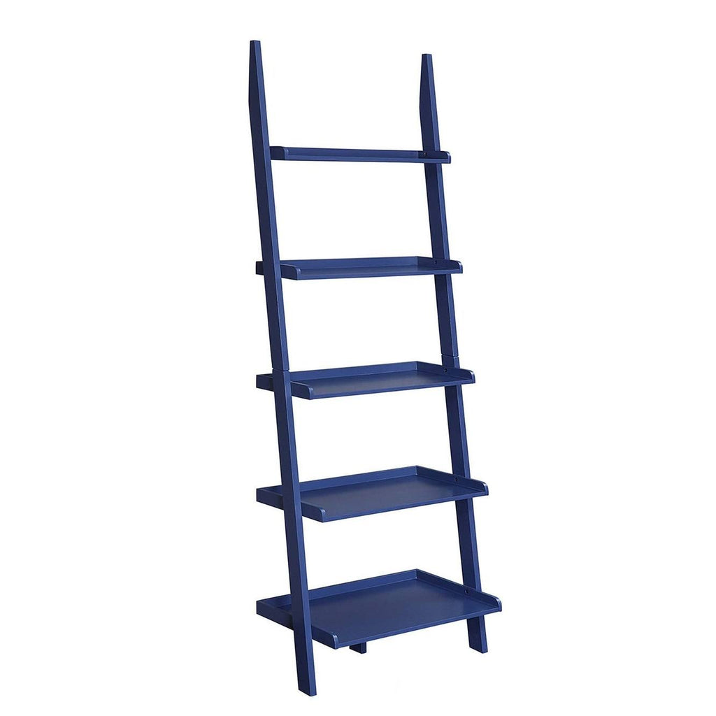 Cobalt Blue Ladder Bookshelf Z703