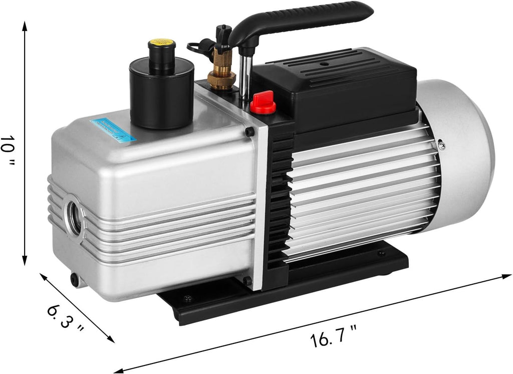 12CFM 1 HP Single Stage Rotary Vane Vacuum Pump N9841