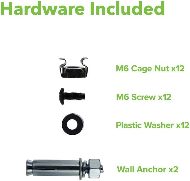 4U 19 Inch Wall Mountable Server Rack Black Y444