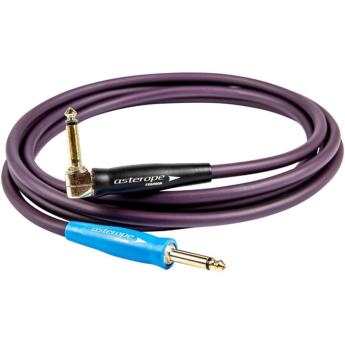 Pro Studio 1/4 Right to Straight Instrument Cable Purple 20 ft. Q229