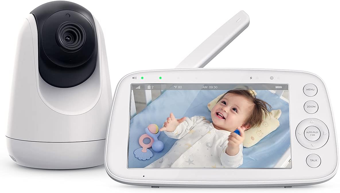 5 720P Video Baby Monitor with Pan-Tilt-Zoom Camera S31421