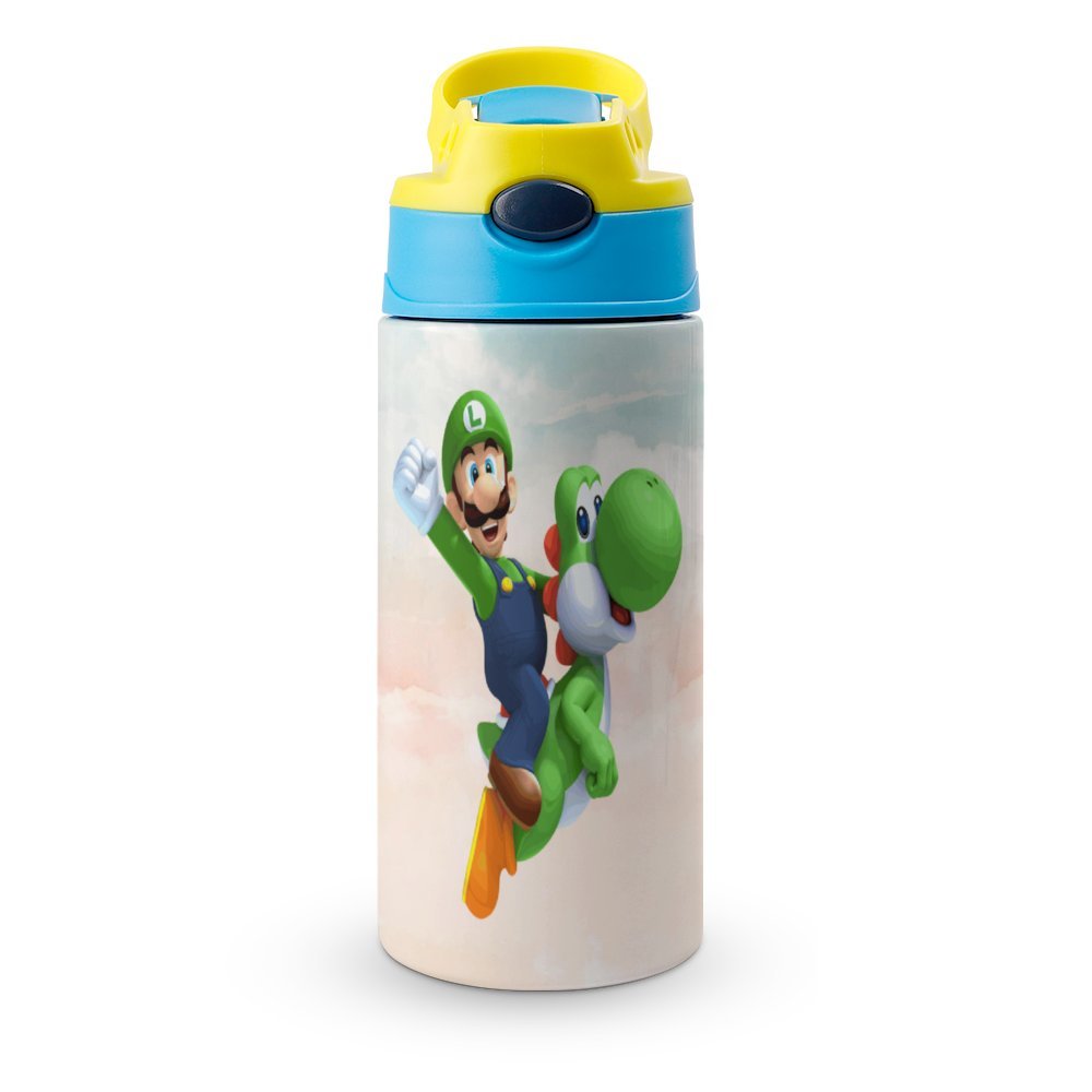 Insulated Water Bottle with Straw Stainless Steel Cup W847