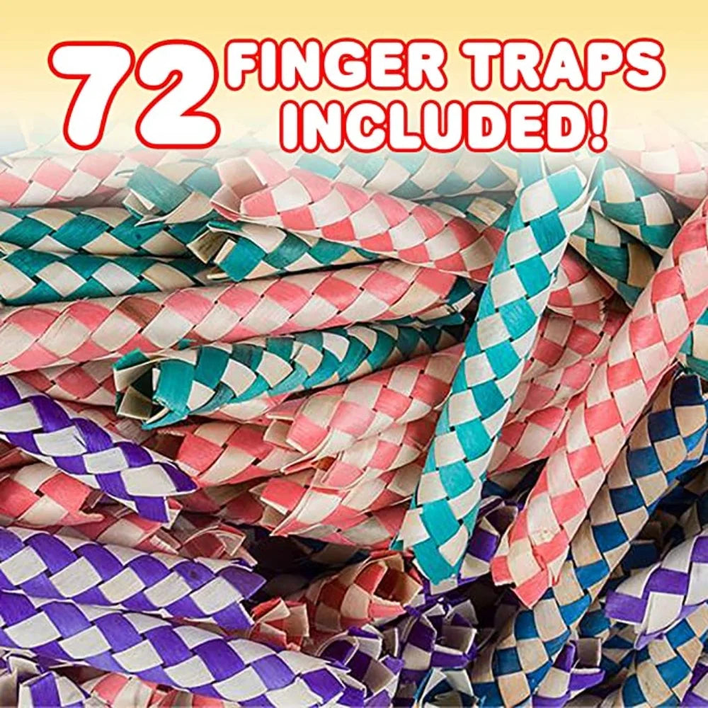 72Pcs Bamboo Finger Traps W77259