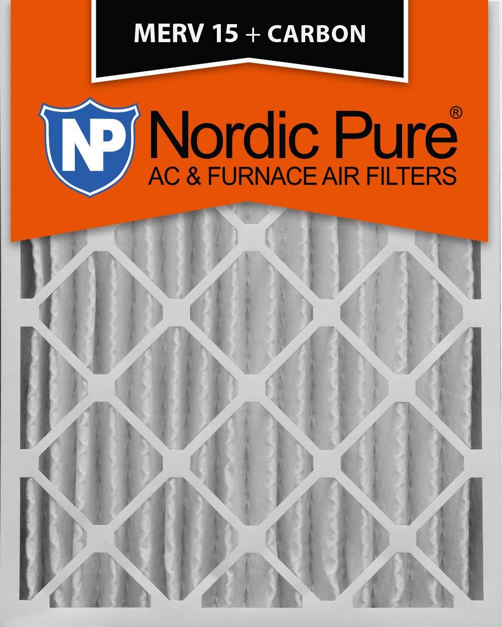 16x20x4 MERV 15 Pleated Carbon Air Filters 1 Pack U633226