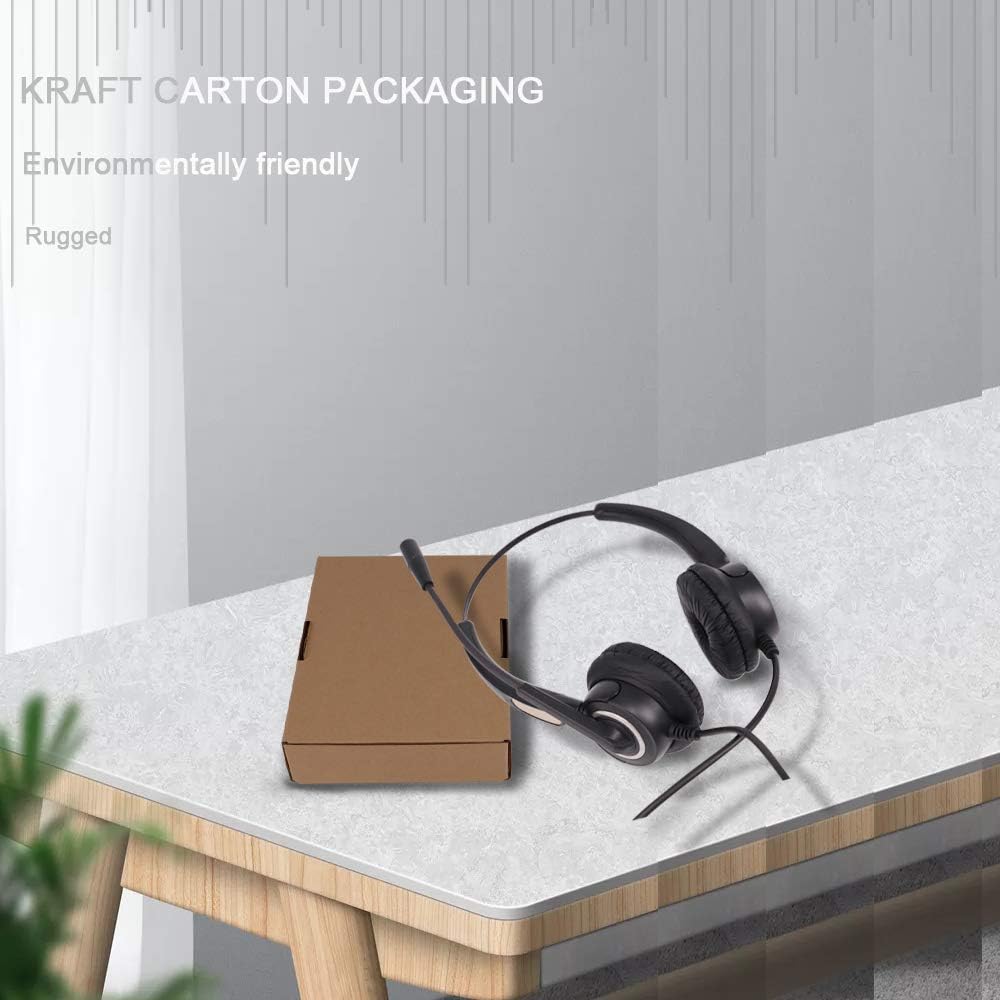 USB Computer Headset with Boom Microphone (Black) P484