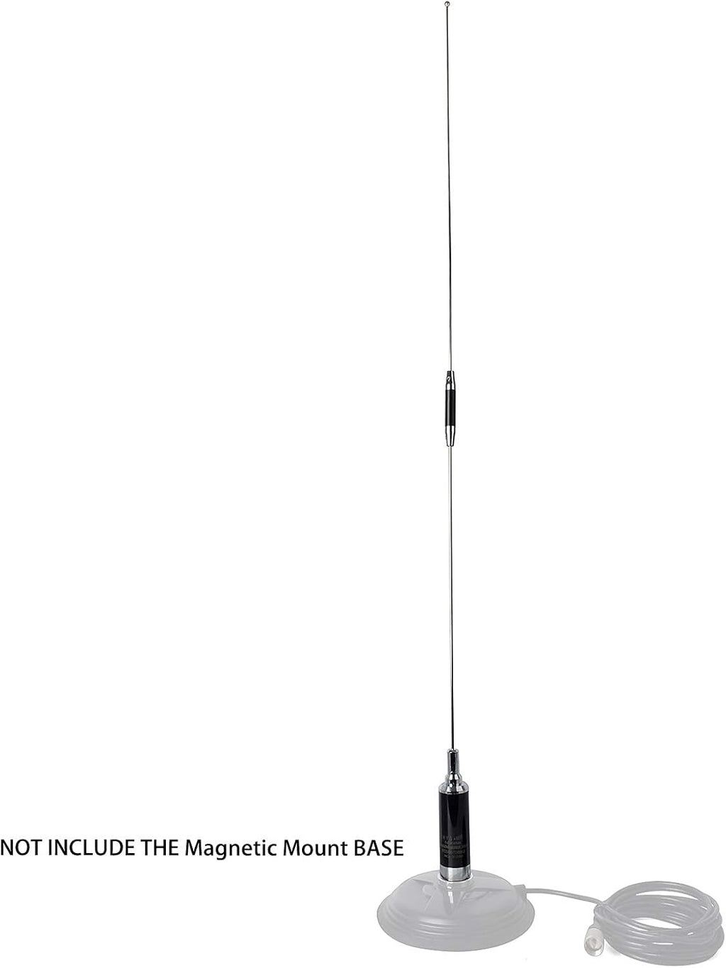 Dual Band NMO Mobile Antenna Stainless Steel Whip, Pack of 2 U760