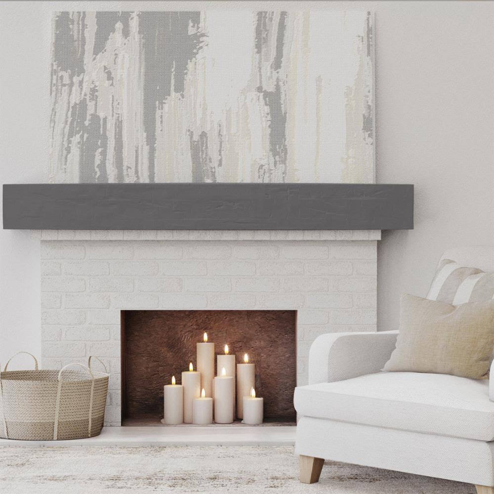 Aged Cedar Faux Wood Fireplace Mantel J345