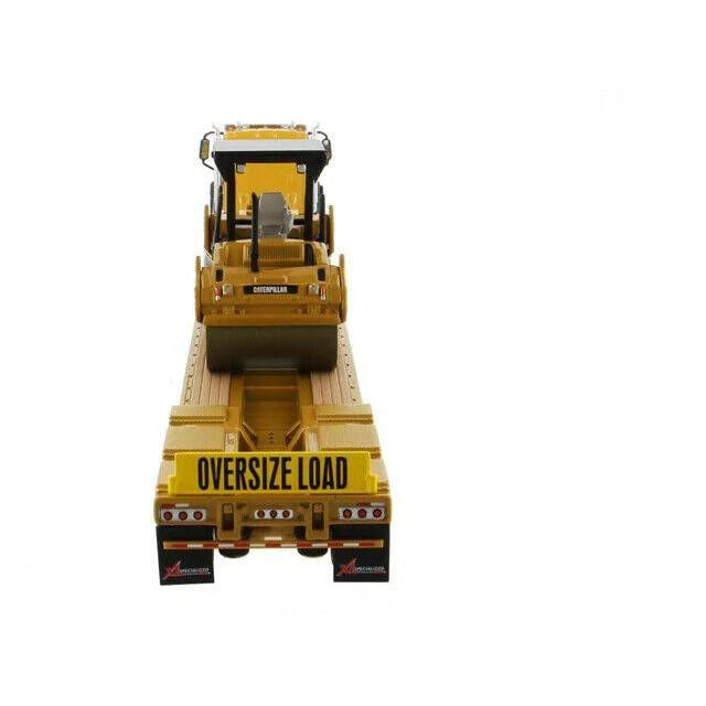 Cat Caterpillar CT660 Day Cab w/Lowboy Trailer u0026 CB-534D XW Vibratory Asphalt Compactor 2 PC Set 1/50 K621784