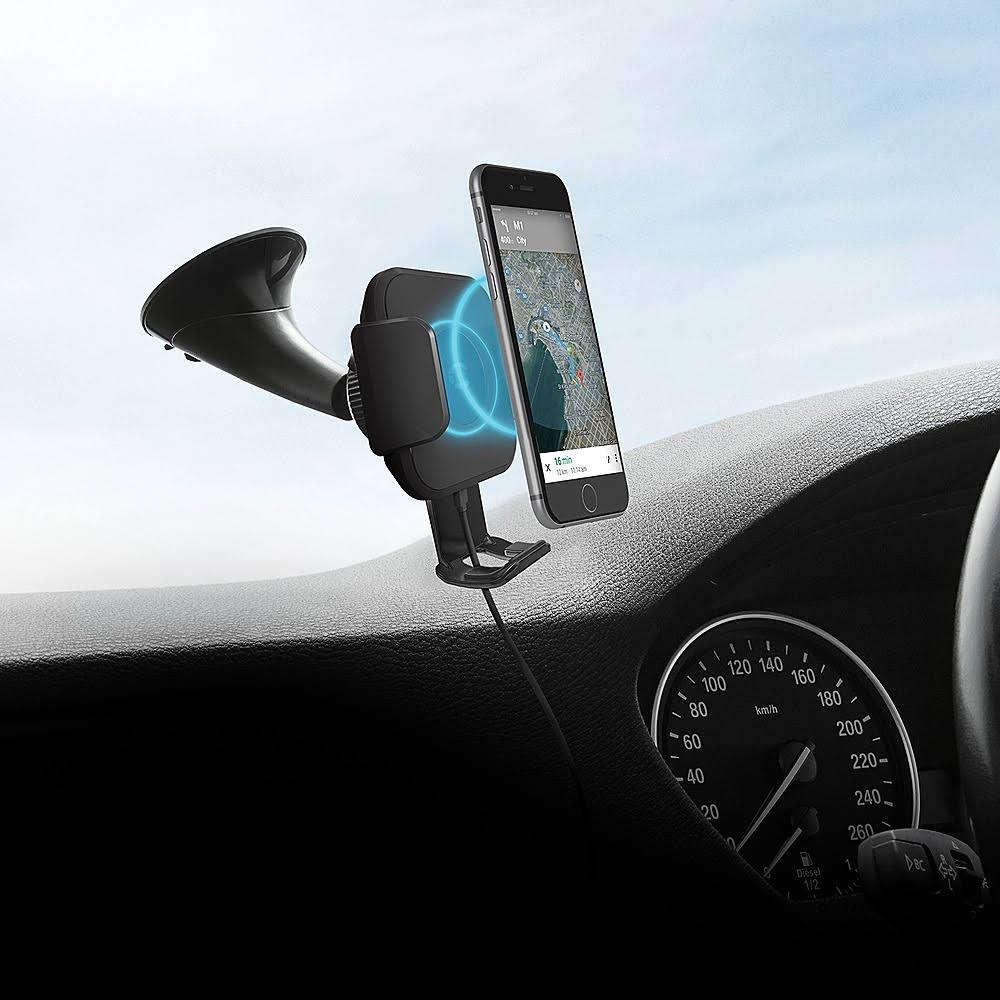 Wireless Smartphone Car Charger with Windshield Mount G929098