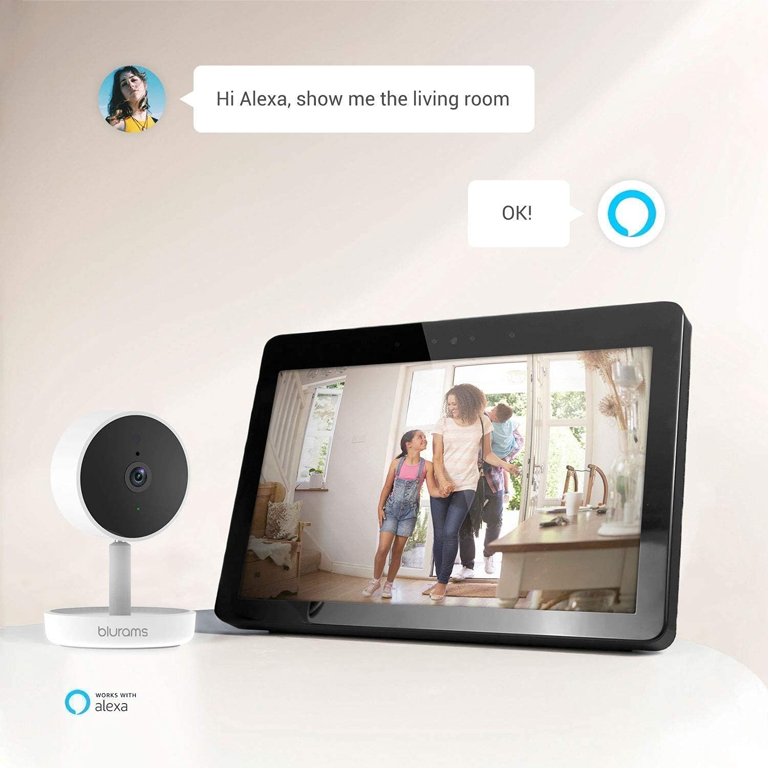 Indoor Security Camera Bundle Set, 1080p Baby Monitor Pet/Nanny Camera with Two-Way Audio, IR Night Vision, Pack of 2 S518661