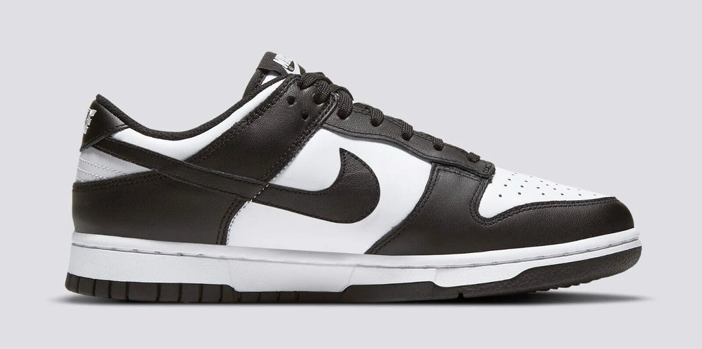Black & White Leather Running Shoes C291441