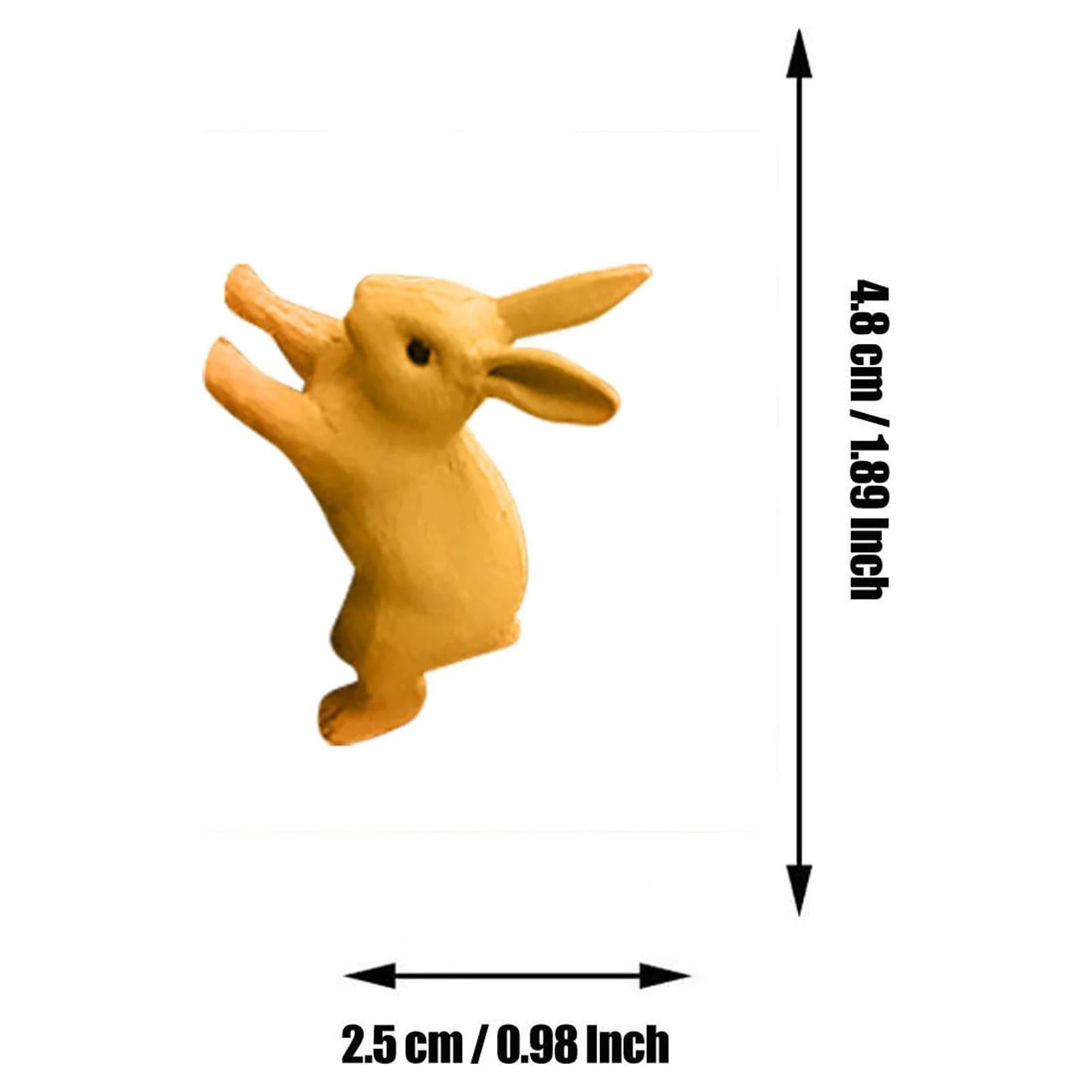 Miniature Rabbit Figurines for Dollhouse Decoration N499