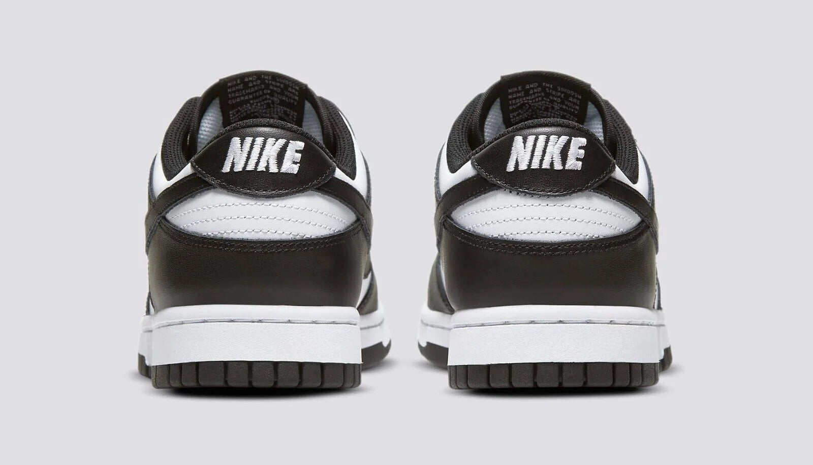 Black & White Leather Running Shoes C291441