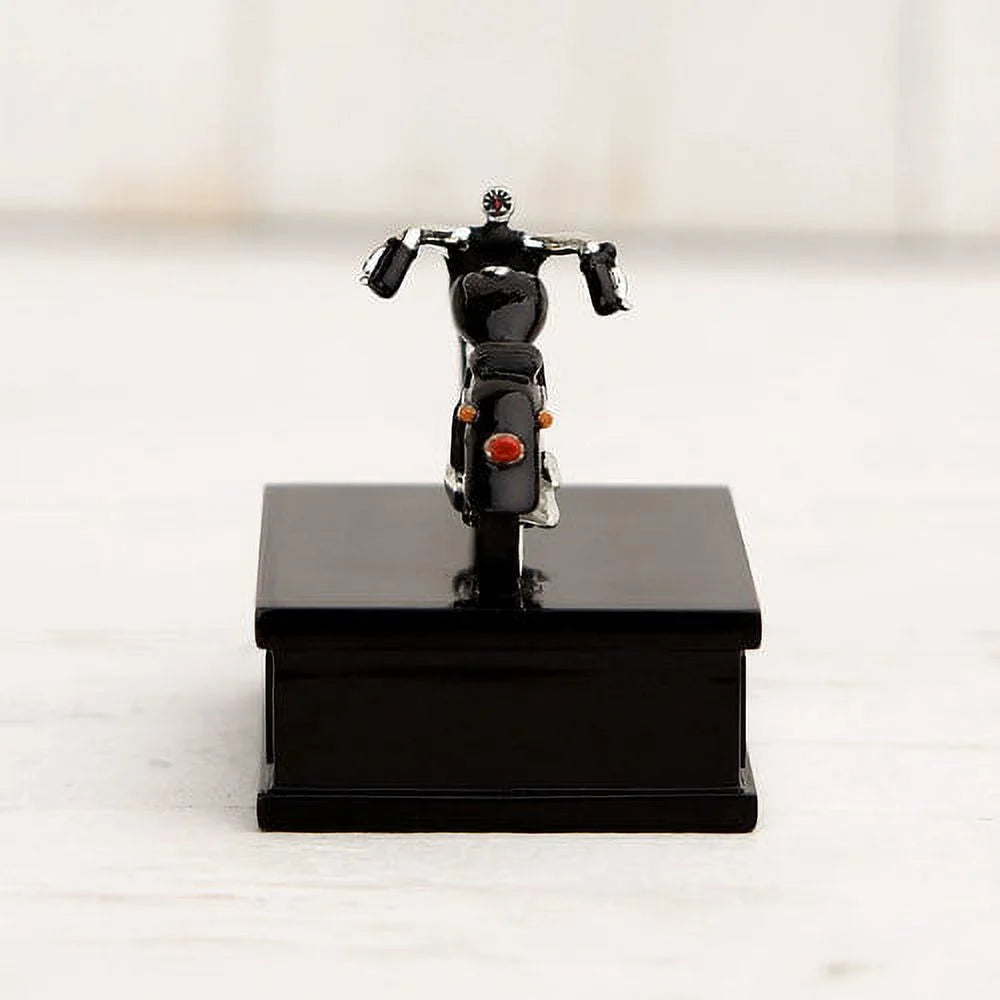 Mini Black & Chrome Motorcycle Keepsake Urn B35775