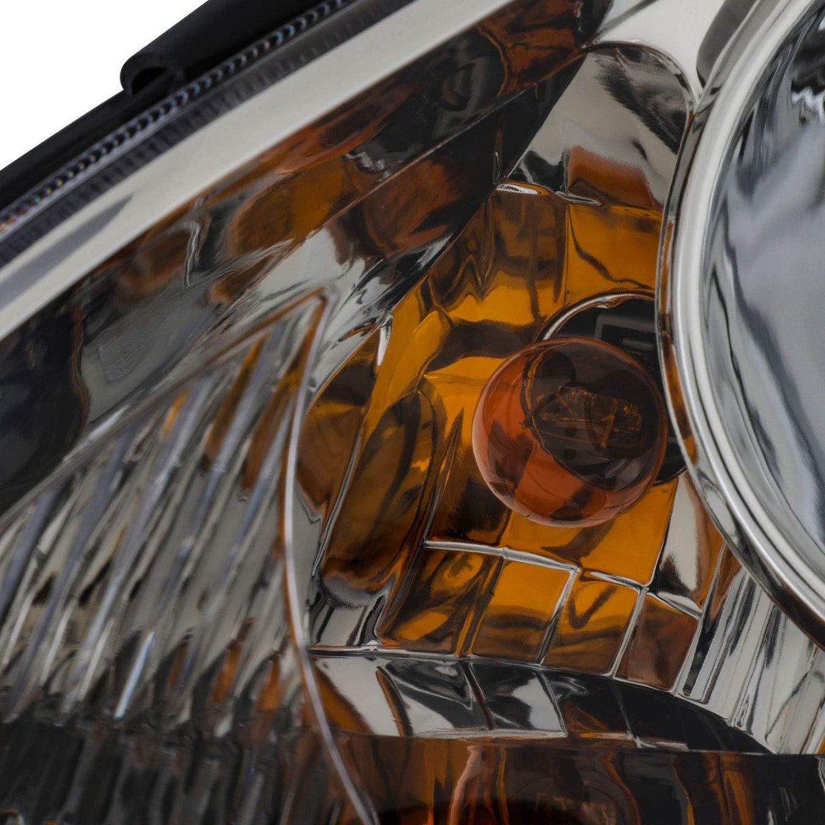 Chrome Housing Headlights Replacement Assembly H90614