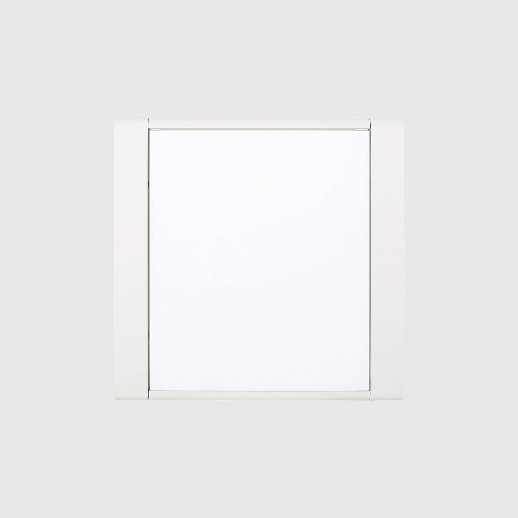 White Finish Matte White Aluminum Side Table (Set of 2) S643