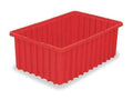 16-1/2 x 10-7/8 x 6 in Red Divider Box O647819