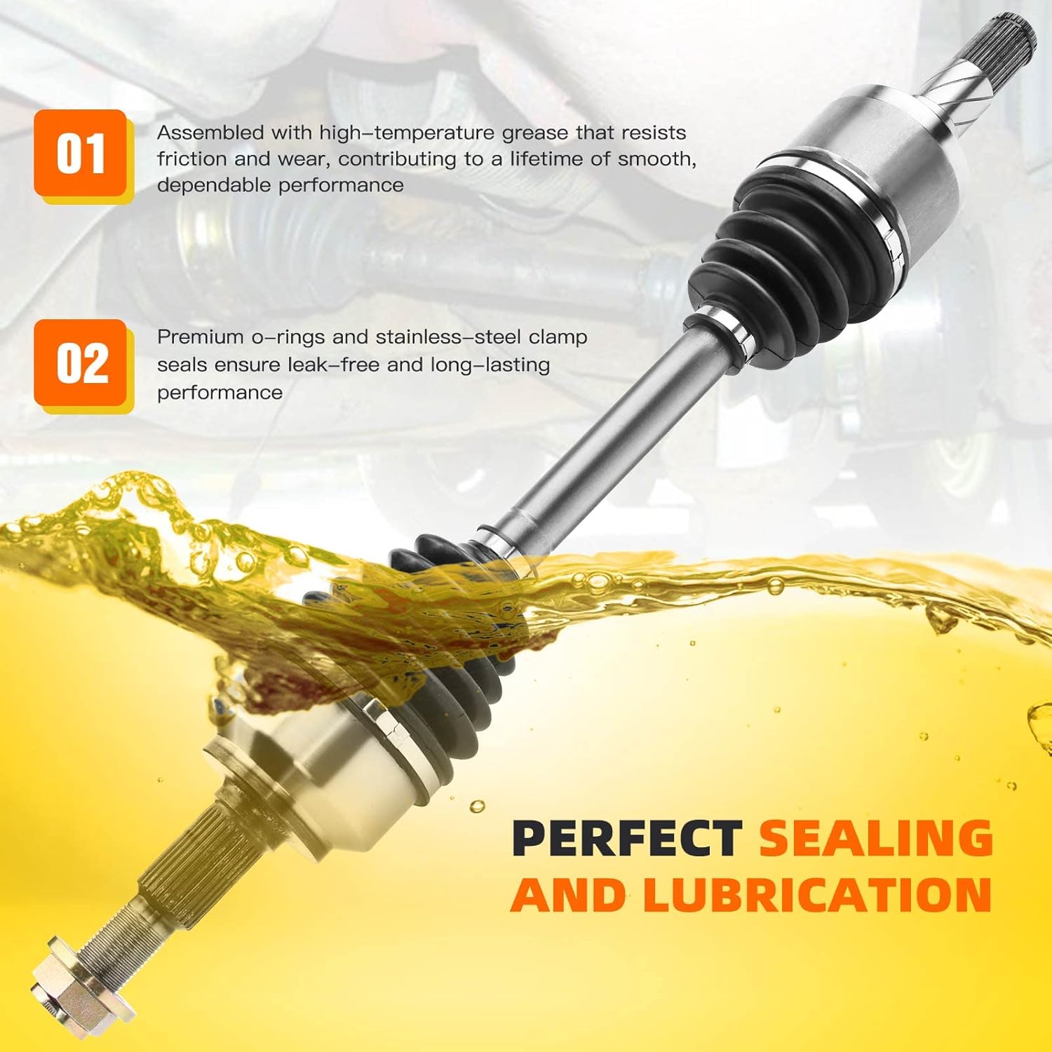 CV Axle Shaft Left Front Driver Side 4WD Pack of 2 G518427