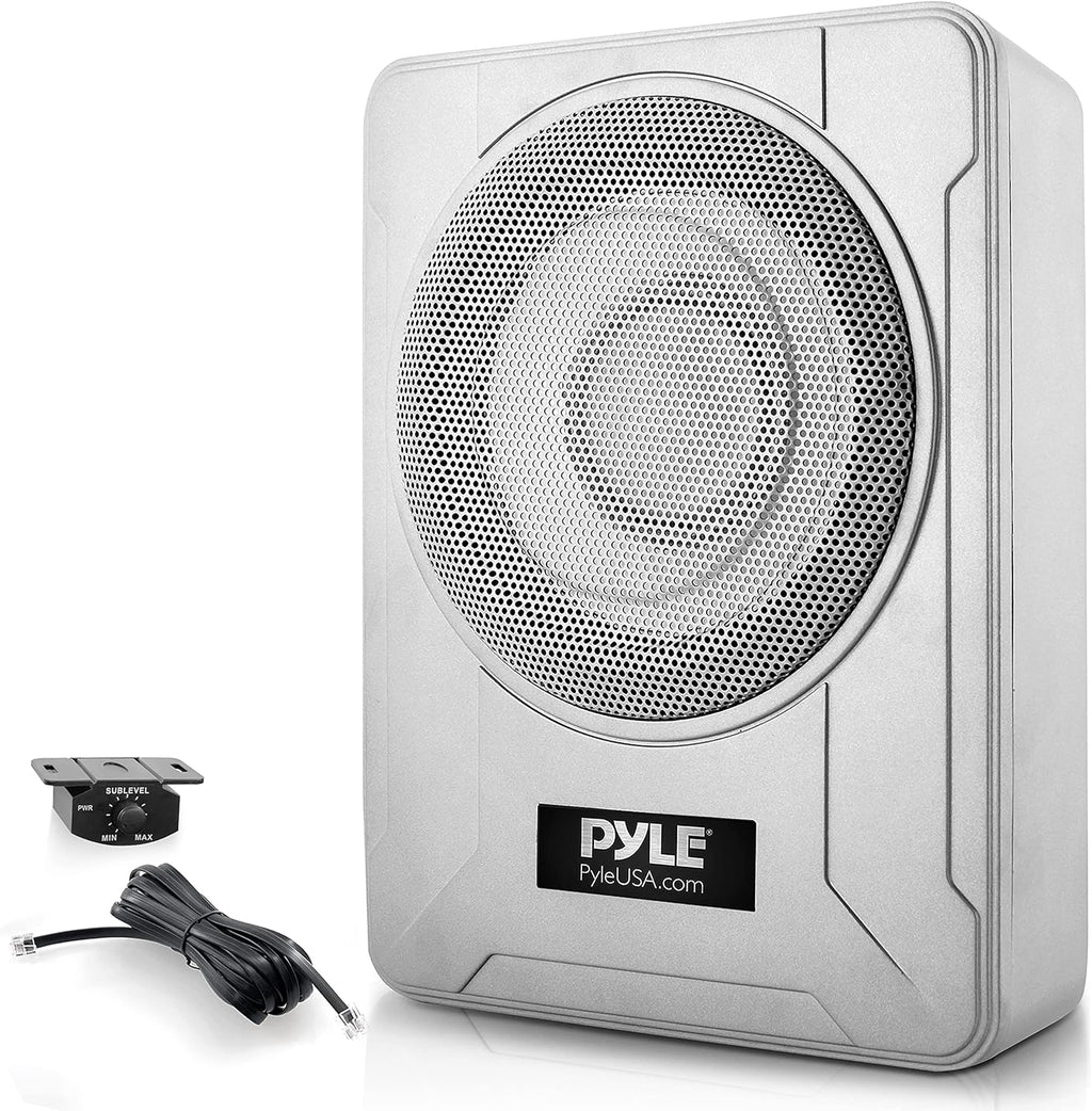 600 Watt Compact Marine Underseat Car Subwoofer with Built in Amp O659266