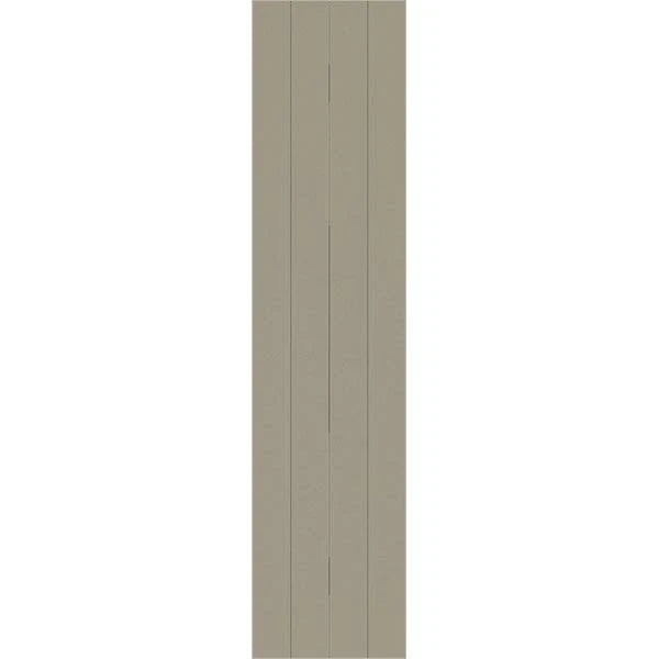 Rustic Four Board Joined Board-n-Batten Faux Wood Shutters Y2363