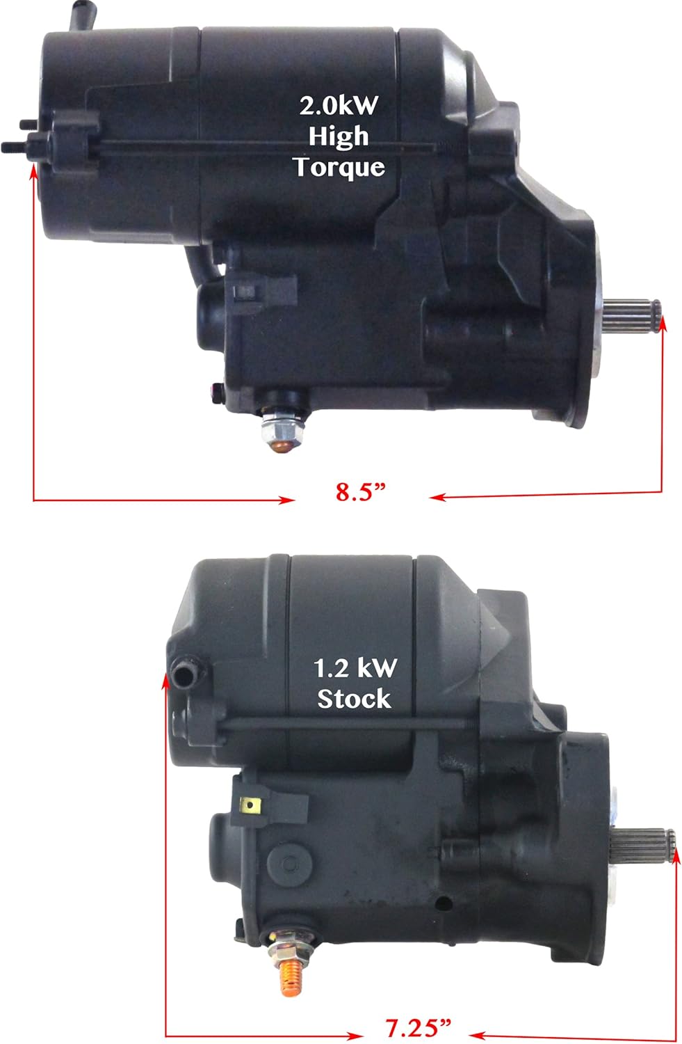 CHROME HIGH TORQUE STARTER I122173