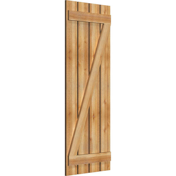 Board-n-Batten Shutters with Z-Bar, Rough Sawn Western Red Cedar G632132