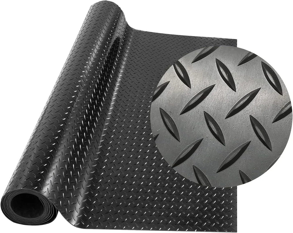 16.5ft x 3.3ft Heavy Duty Rubber Garage Floor Mat Roll N930829