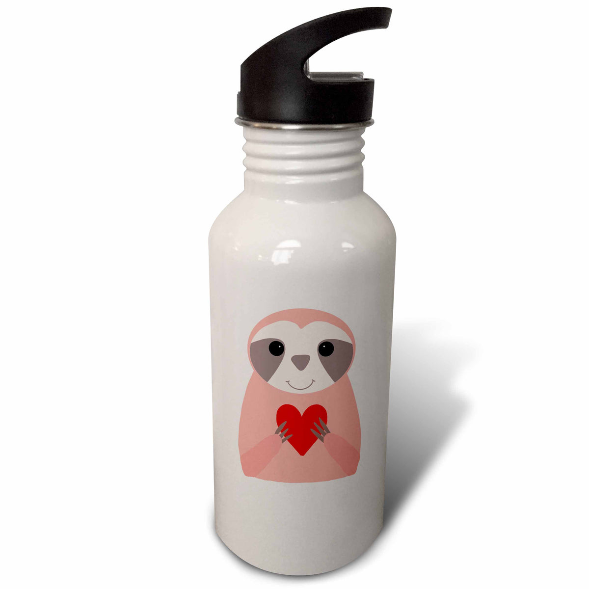 Pink Sloth Cartoon 21oz Water Bottle T143