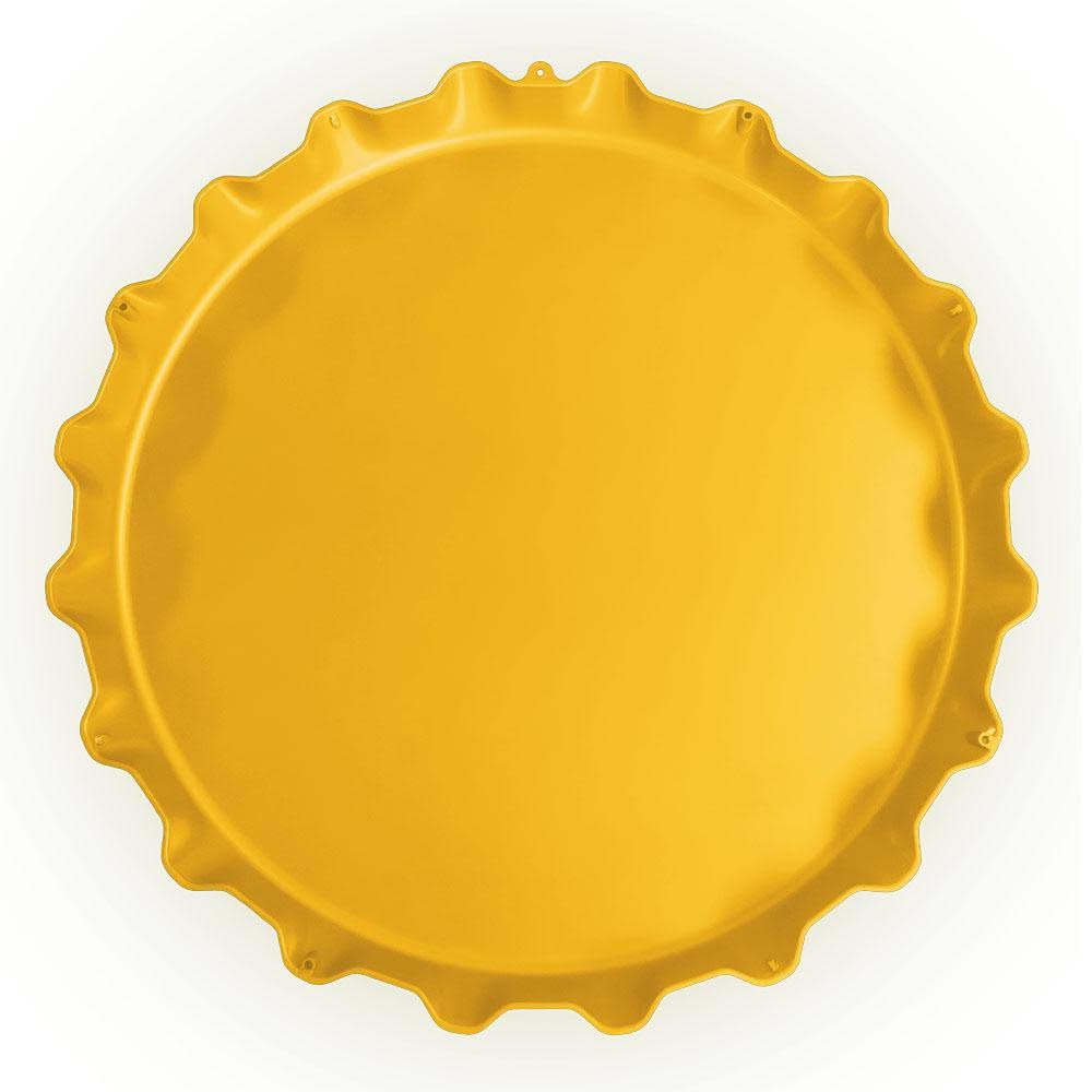Blue Bottle Cap Sign I2924