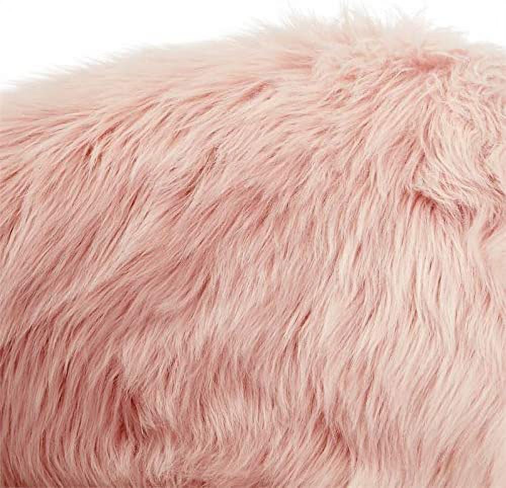 Rose Faux Fur Accent Chair L219