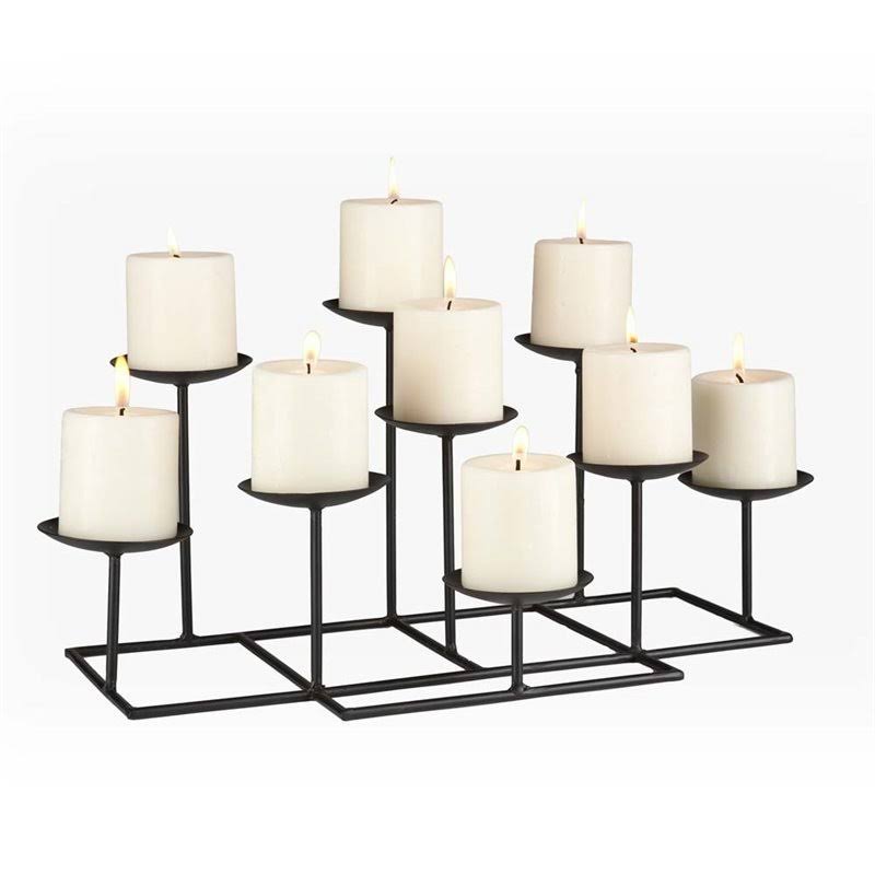 Matte Black 9 Candle Candelabra B551531