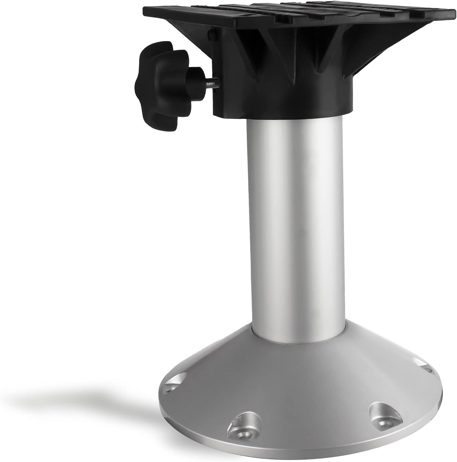 Fixed Height 12 Inches 360 Degree Marine-Grade Aluminum Boat Seat Pedestal K9594